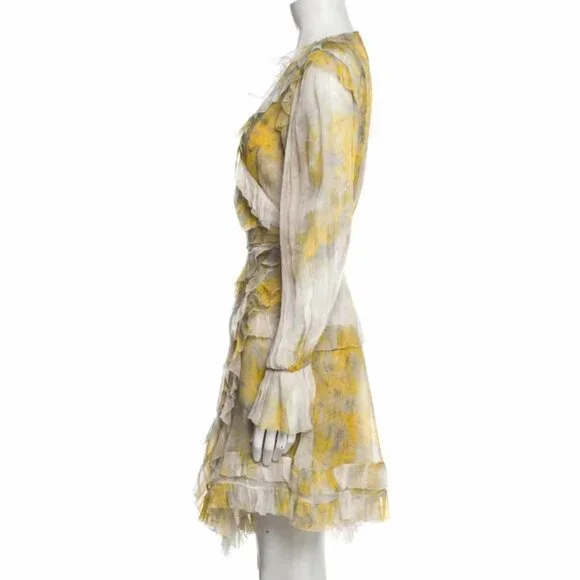 Zimmermann Silk Mini Dress Size: L - Picture 3 of 4